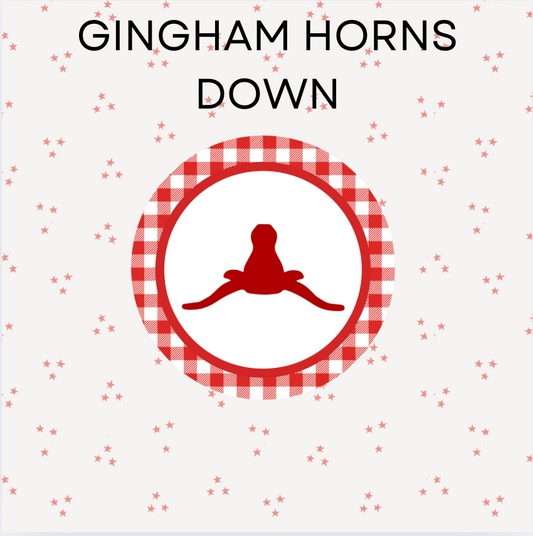 Gingham Horns Down
