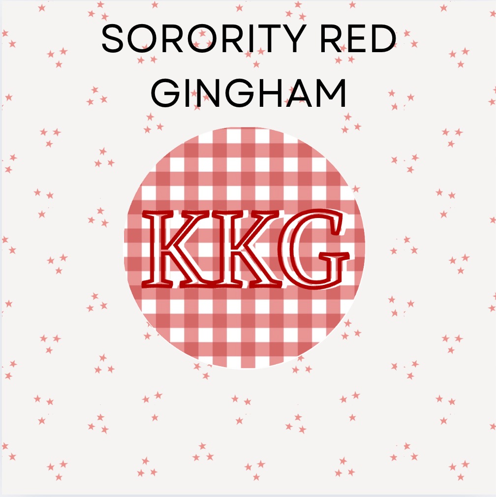 Sorority Red Gingham