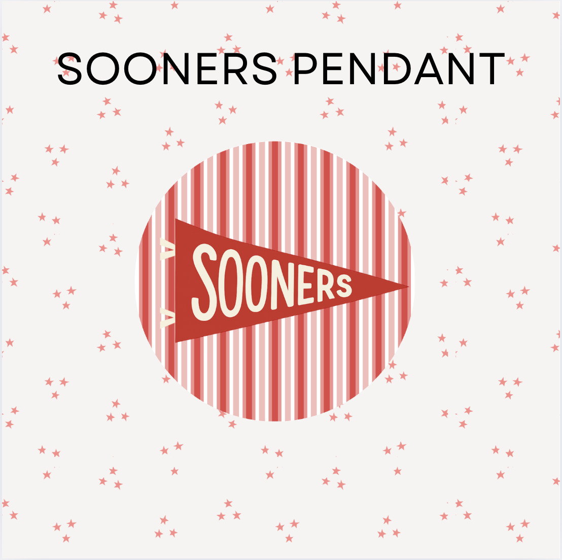 Sooners Pendant