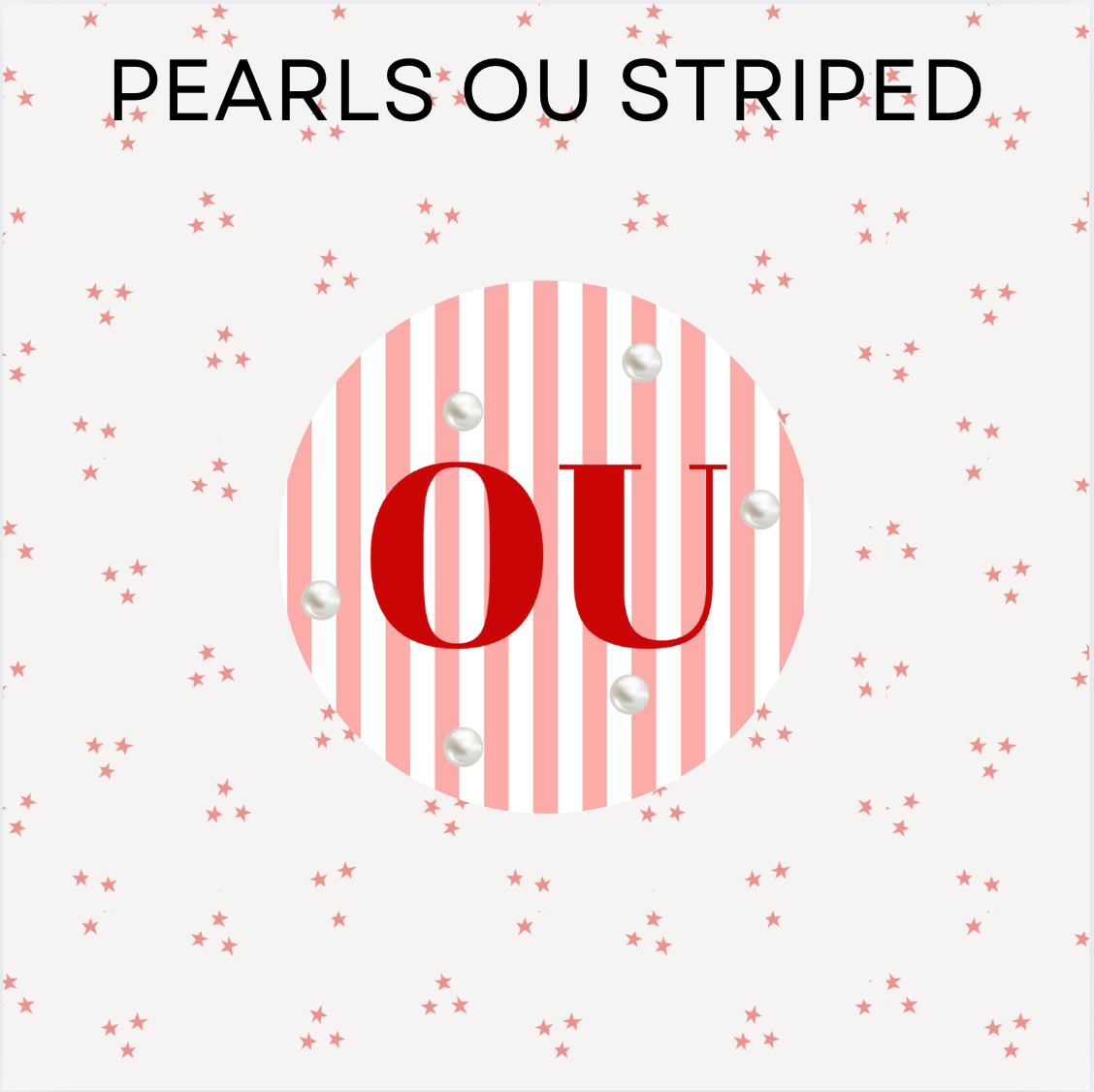 Pearls OU Striped