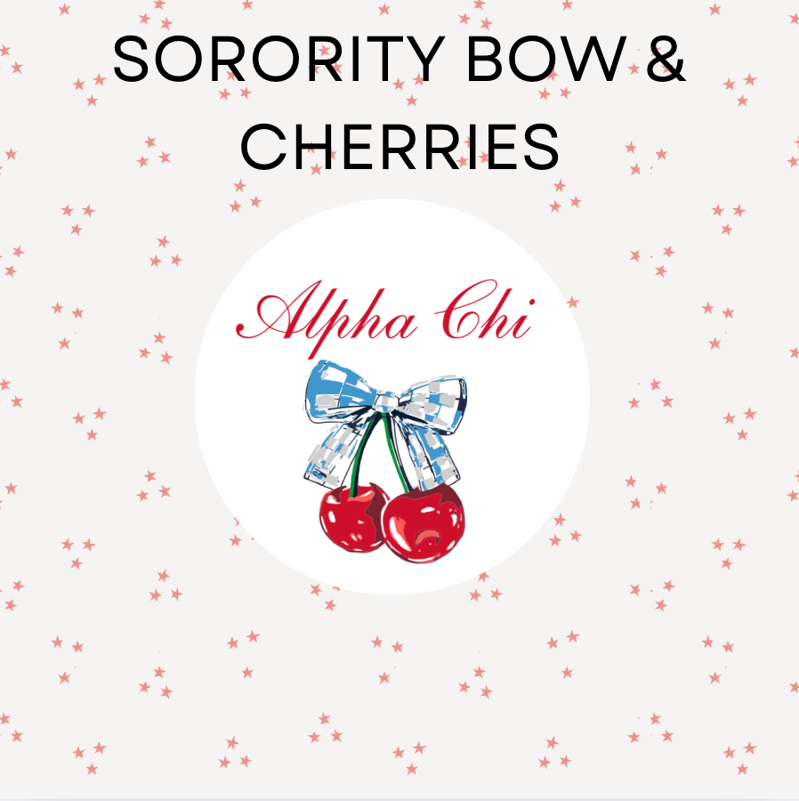 Sorority Bow & Cherries