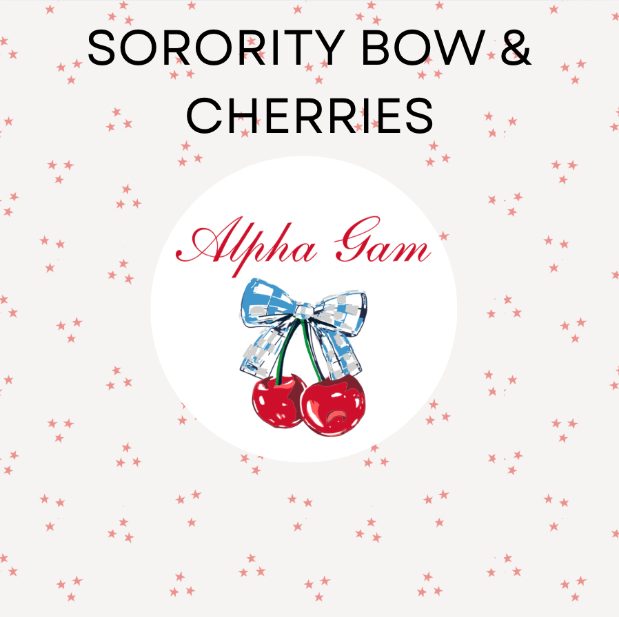 Sorority Bow & Cherries