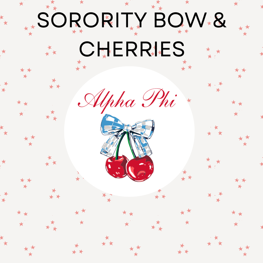 Sorority Bow & Cherries