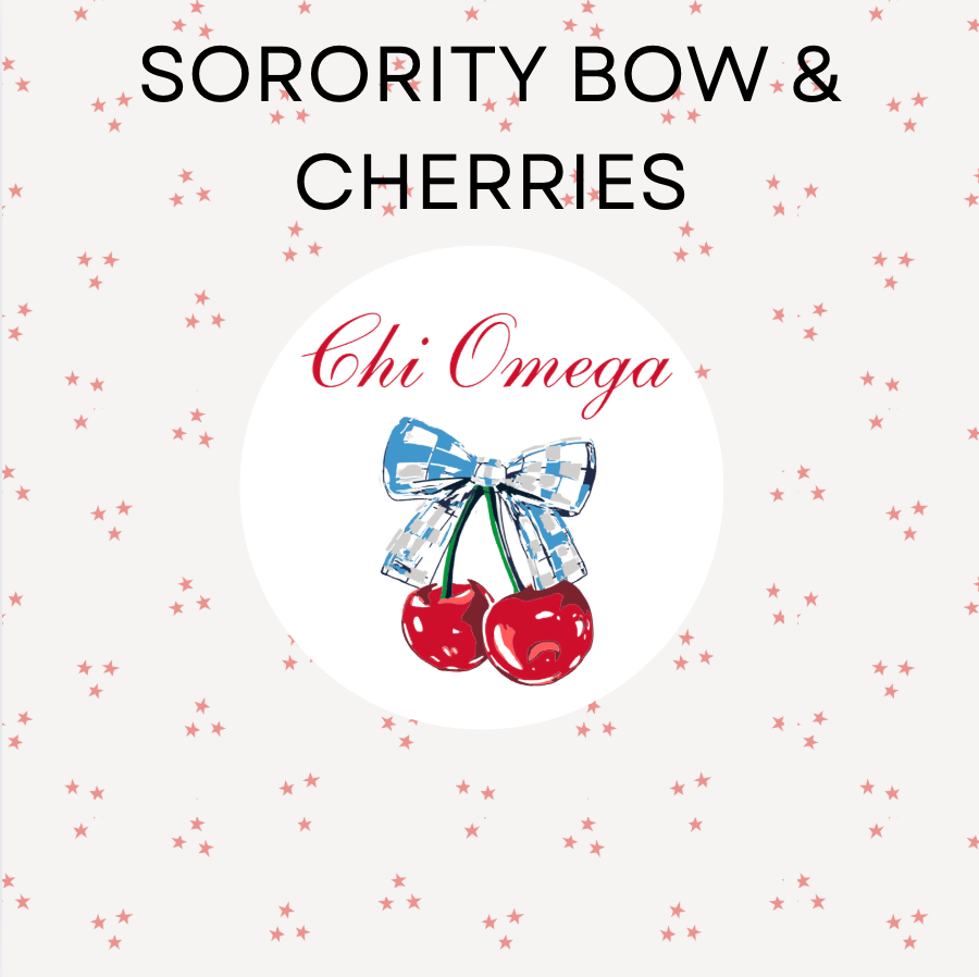 Sorority Bow & Cherries