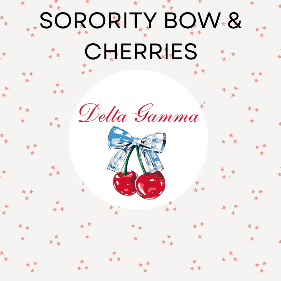 Sorority Bow & Cherries