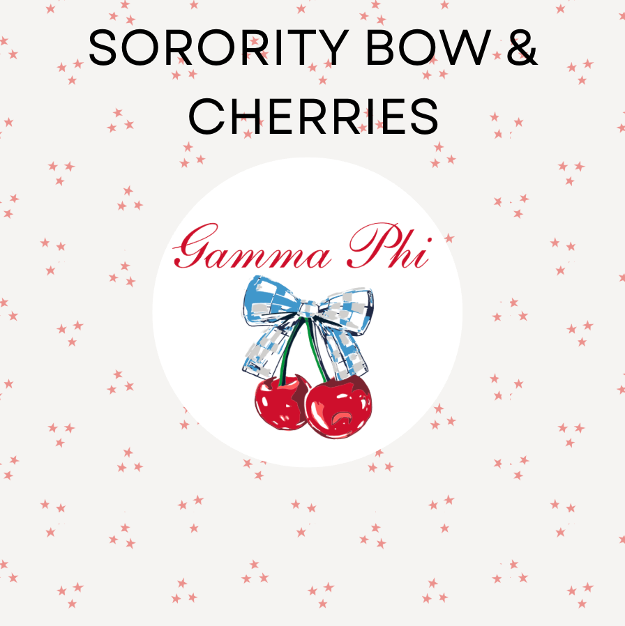 Sorority Bow & Cherries