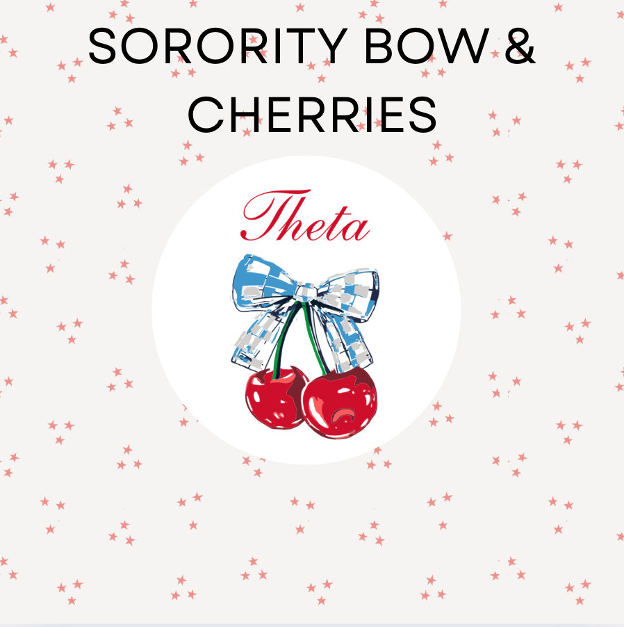 Sorority Bow & Cherries