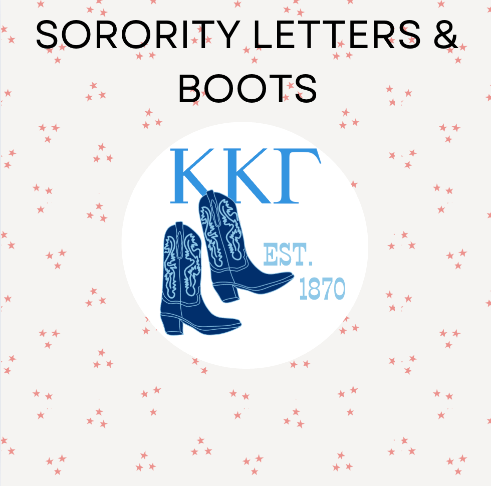 Sorority Letters & Boots