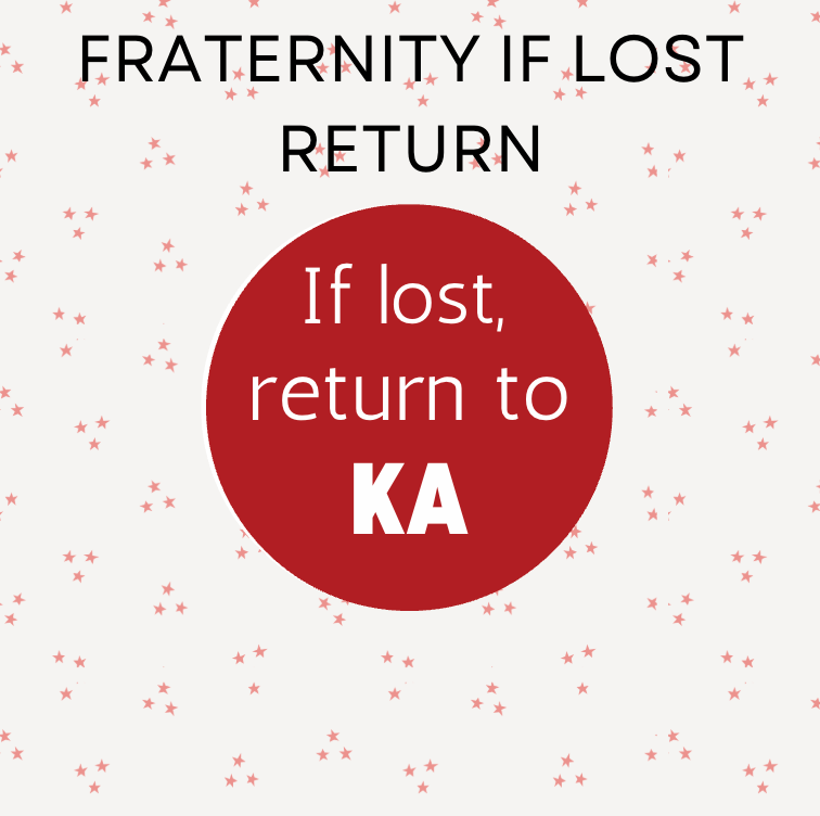 Fraternity if Lost Return