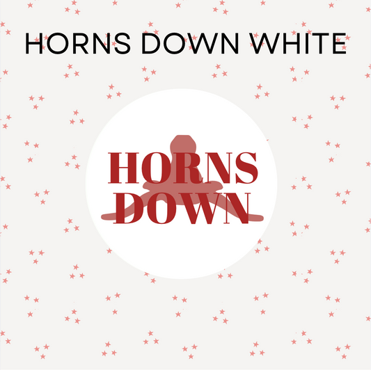 Horns Down White