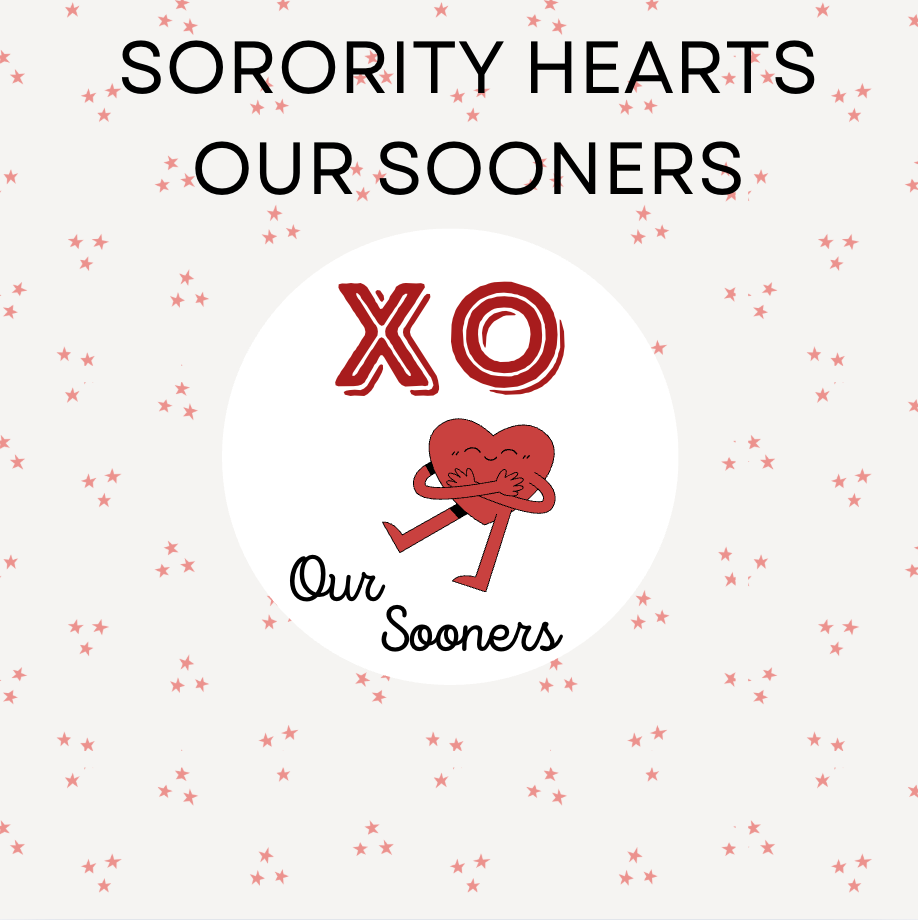 Sorority Hearts Our Sooners