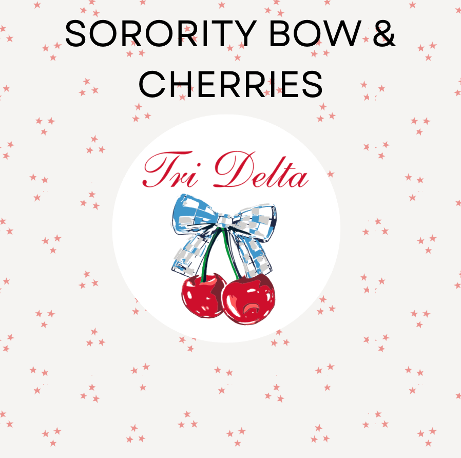 Sorority Bow & Cherries