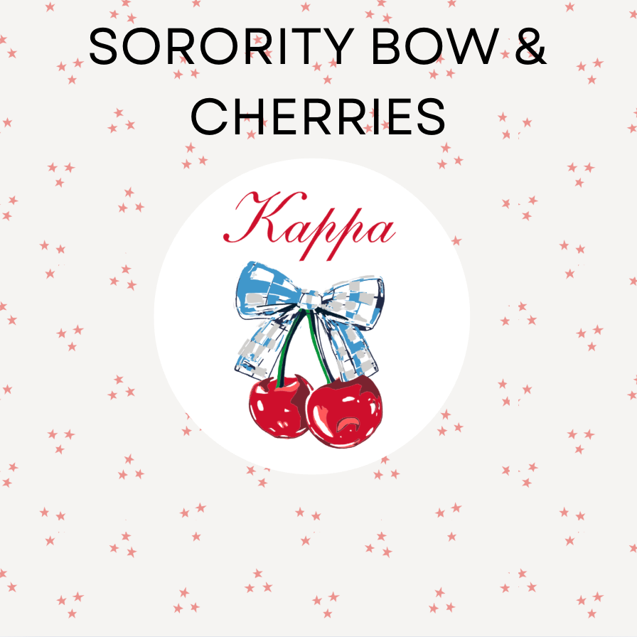 Sorority Bow & Cherries