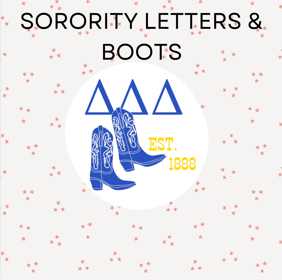 Sorority Letters & Boots