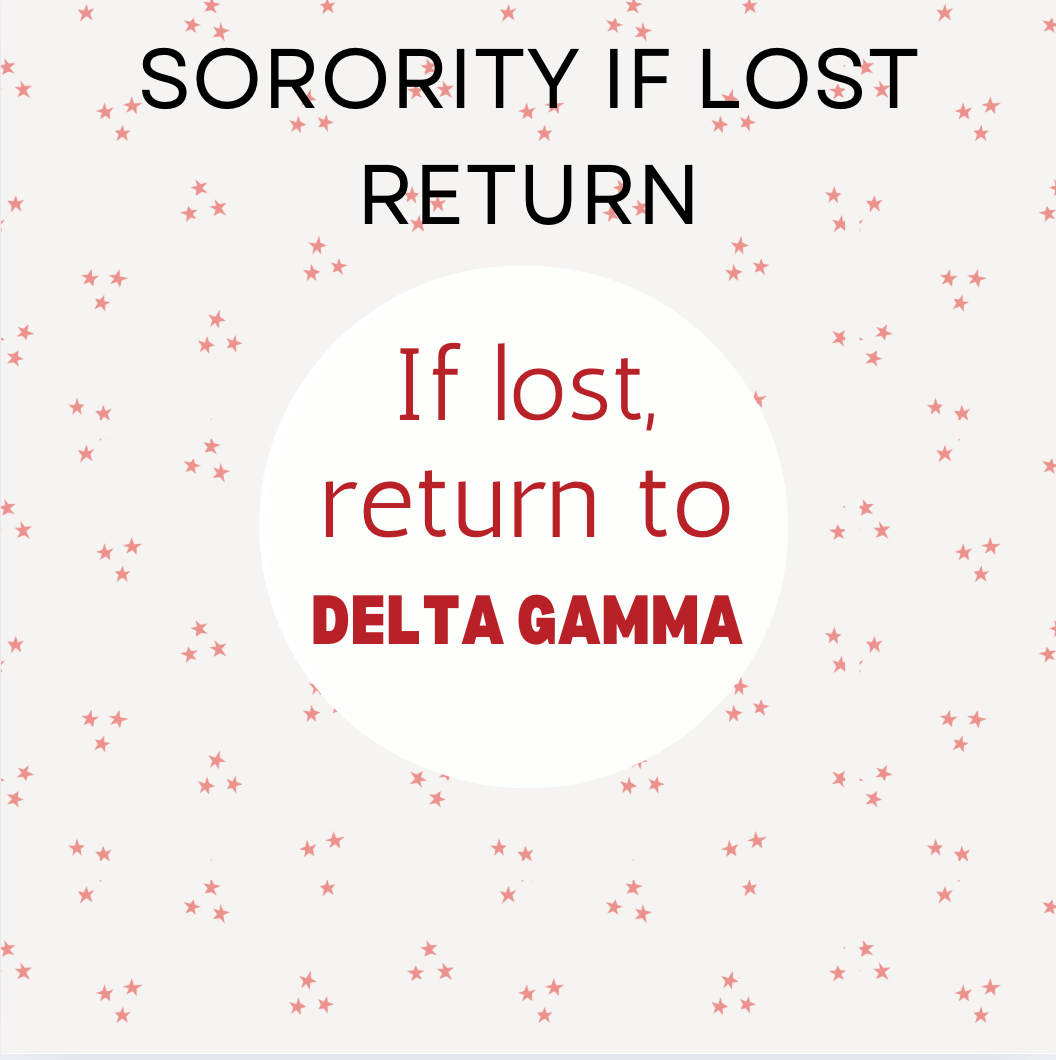 Sorority if Lost Return
