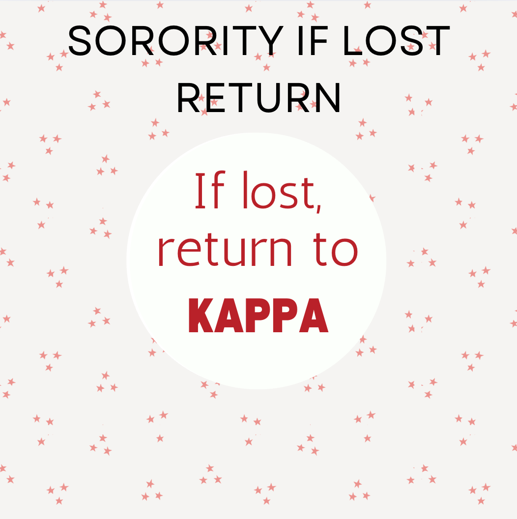 Sorority if Lost Return