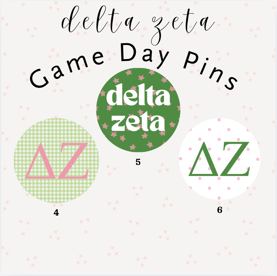 Delta Zeta Buttons