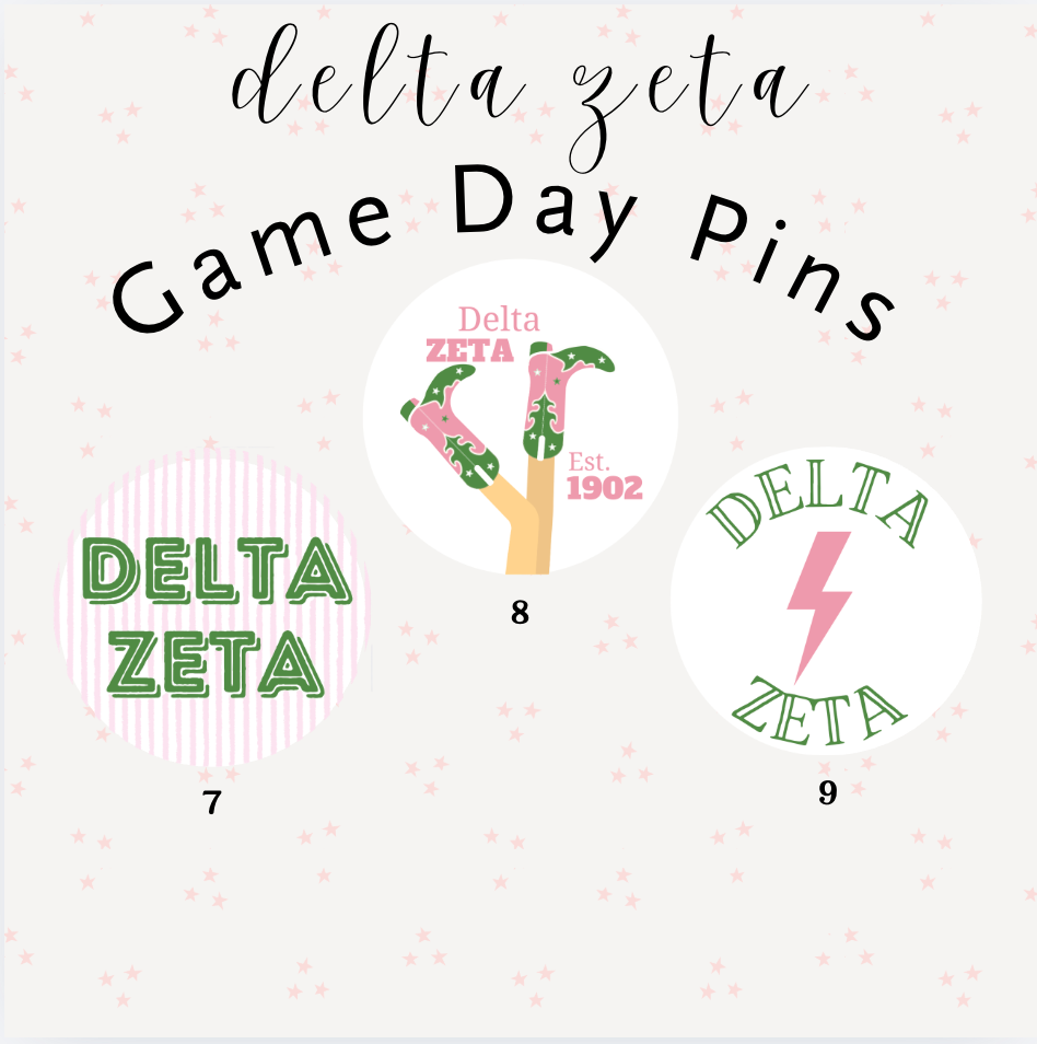 Delta Zeta Buttons