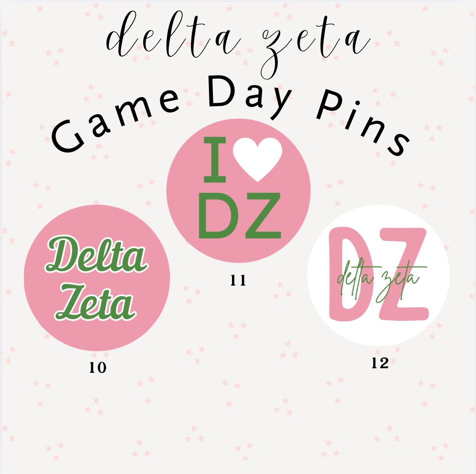 Delta Zeta Buttons